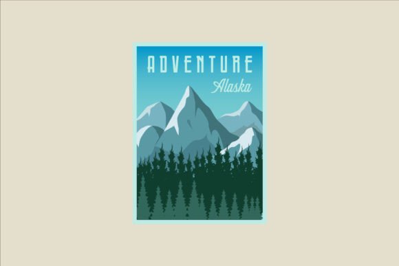 Alaska Travel Vector Poster Design: A Versatile Tool for Creative and Commercial Use