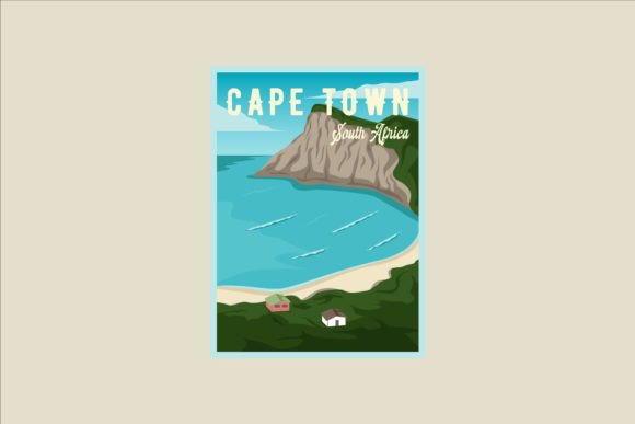 Cape Town Beach Poster Vector Design: A Versatile Tool for Modern Creatives and Businesses