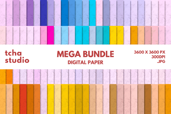 Grunge Retro Digital Papers Bundle 1