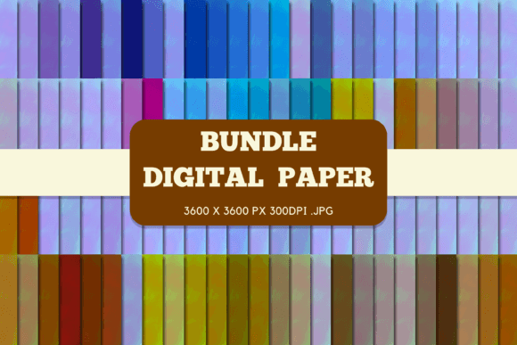 Pink Blue Digital Papers Bundle