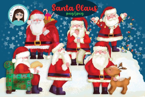 Santa Claus Illustrations for Creative Projects