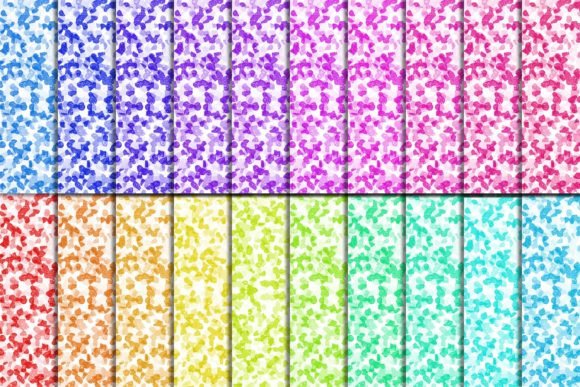 Set Crystal Textures Abstract Background