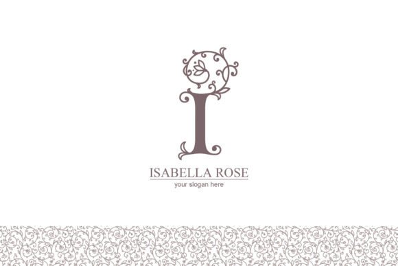 The I Logo: A Modern Floral Monogram for Professional and Creative Identity